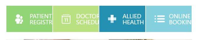 Your current website: the main buttons are cut off